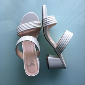 White Heeled Sandals